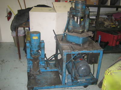 Whitney coper notcher bender w/ angle shear