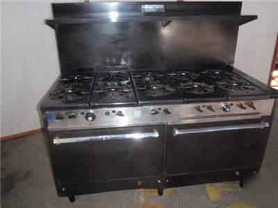 10 burner 2 oven natural gas range franklin chef line