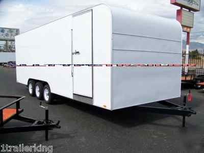 26' quad motorcycle toy hauler rhino enclosed trailer