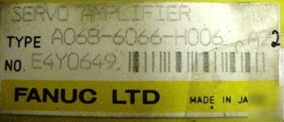 Fanuc A06B 6066 H006 A22 servo amplifier c refurbished