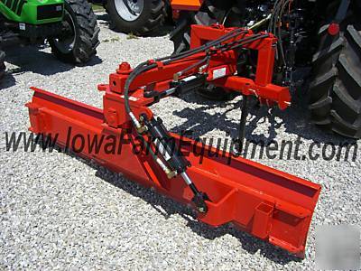 Ife 8' heavyduty 3PT rear blade w/hyd angle & tilt cyls