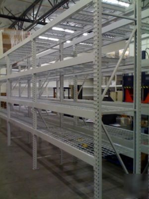 Pallet rack shelving steel king teardrop trailer lot 
