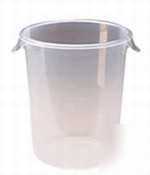 Rubbermaid round storage container clear |1 set|
