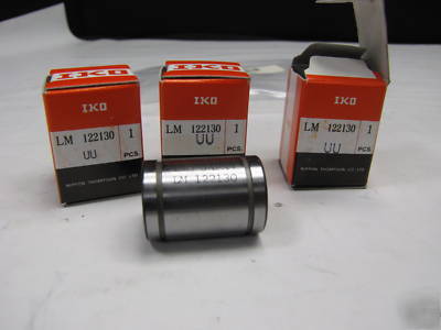 Three iko lm 122130 {uu} linear bearings