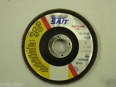Uab zirconium saitlam uk flap discs #73694 - box of 10