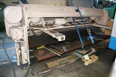 10' x 10 ga. cincinnati #1010 mechanical power shear