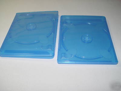 100 pcs of blu- ray blue dvd boxes case, 