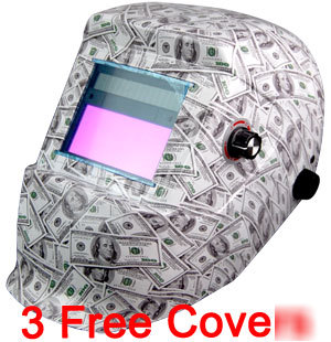 Auto darken darkening solar welding helmet mask hood