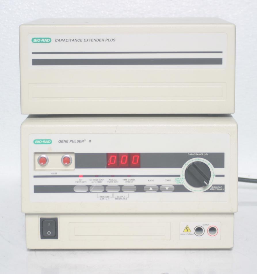 Bio-rad gene pulser ii w/ capacitance extender plus