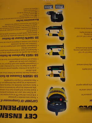 Bostitch CPACK300 air compressor nailer stapler kit 