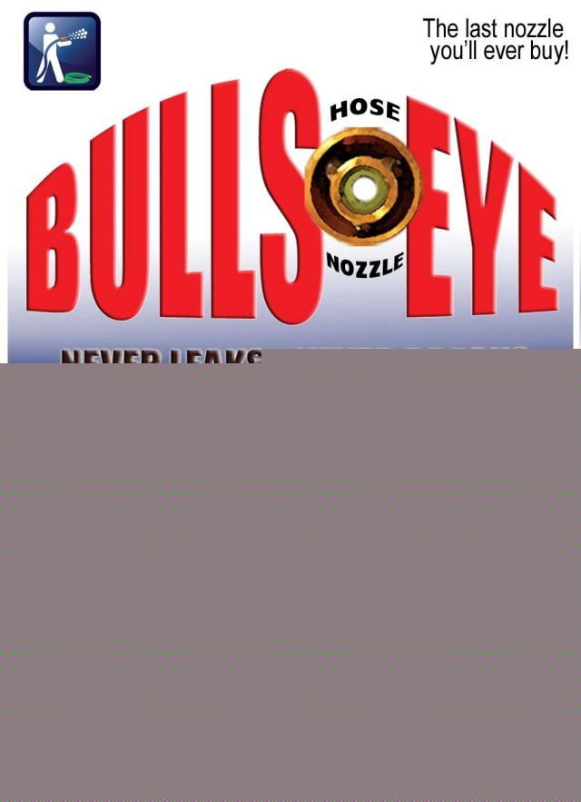 Bulls-eye garden hose nozzle fire fighting never breaks