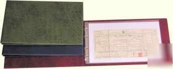 Certificate ring binder - genealogy, stationery, bmd