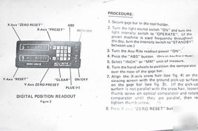 Devlieg microset tool presetter microbore 40 50 dro _nr