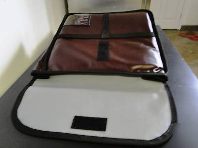 New brand light burgandy insulated oven hot pizza bag 