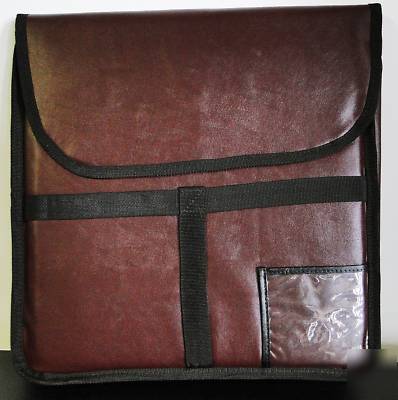 New brand light burgandy insulated oven hot pizza bag 