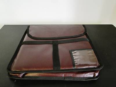 New brand light burgandy insulated oven hot pizza bag 