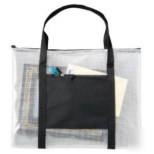 New deluxe art portfolio mesh tote briefcase bag 12X16