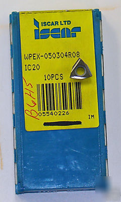 New iscar wpex 050304R08 IC20 carbide insert 10 pcs 