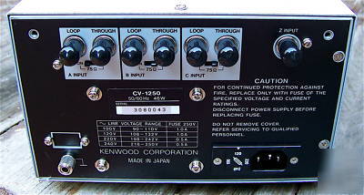 New kenwood cv-1250 ntsc vectorscope old stock mint box