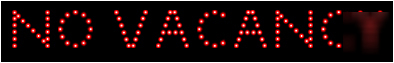 New no vacancy / vacancy neon open led sign (31Â½ x 5)
