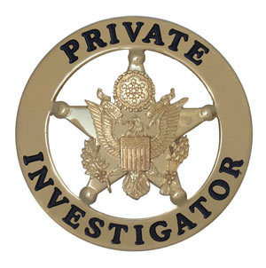 Private investigator badge (gold)