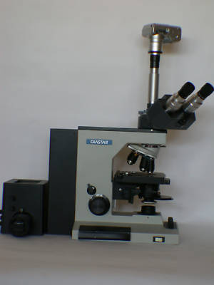 Reichert phase trinocular diastar micr, pol, camera