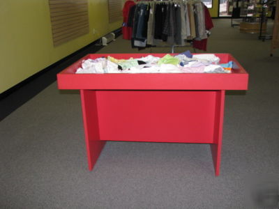 Retail clothing racks and displays
