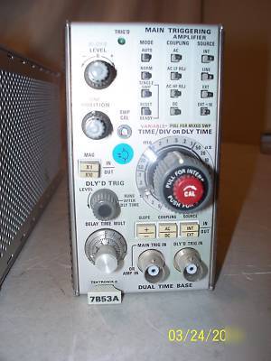 Tektronix 7B53A dual time base 7A26 trace amplifier