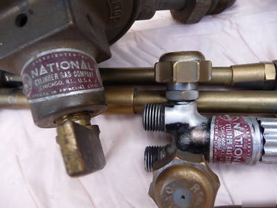 Welding tank airgas oxygen and acetylene w/ accessories