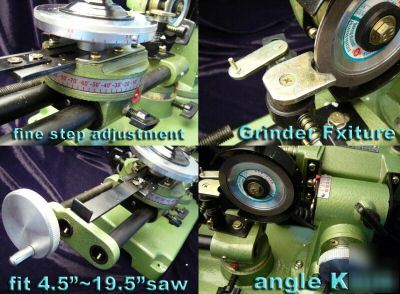 Wood table saw carbide blade grinder sharpener