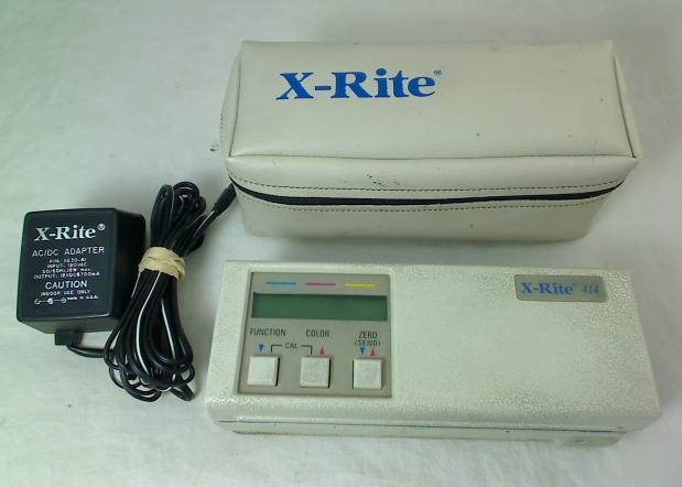 X-rite 414 color reflection densitometer model 414
