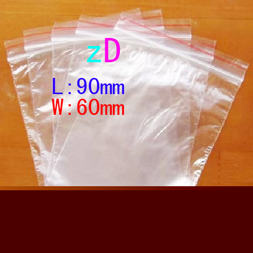 X3201 500PC ziplock zipper lock clear plastic poly bags
