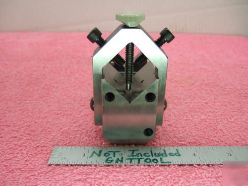 v-block w/ clamp machinist toolmaker mint precise grnd