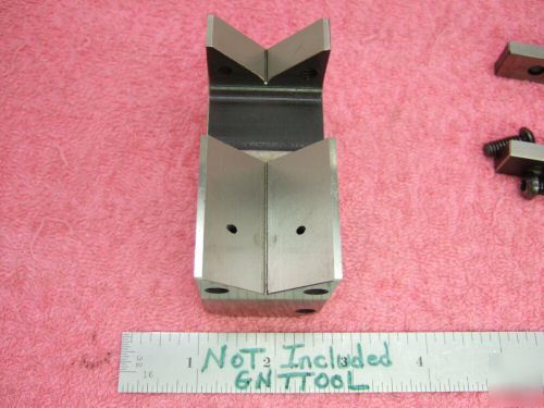  v-block w/ clamp machinist toolmaker mint precise grnd