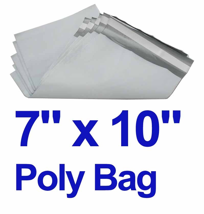 200 7.5X10.5 white poly bags mailers envelopes