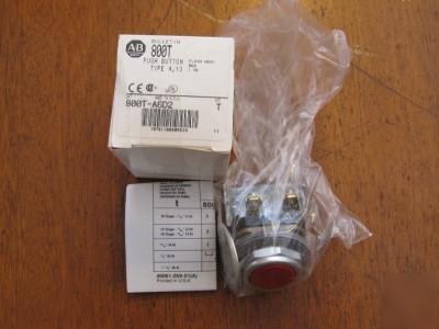 Allen bradley 800T-A6D2 800TA6D2 red pushbutton 
