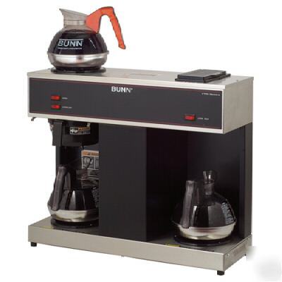 Bunn vps, black pourover coffee brewer w/3 warmer's