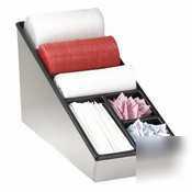 Dispense rite s/s lid/straw/condiment organizer |nls-1