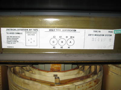 Federal pacific 220 kva 460 / 460Y / 266 3PH y 220KVA