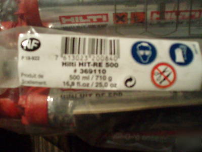 Hilti epoxy glue system
