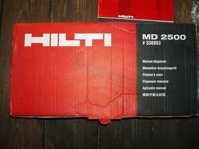 Hilti epoxy glue system