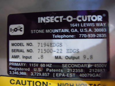 Insect o cutor 7194EDGS industrial insect trap
