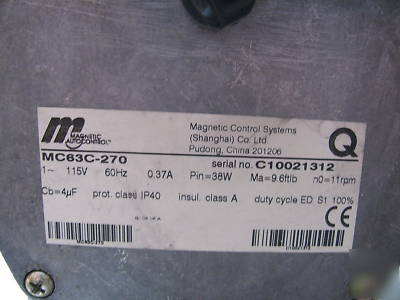 New magstop vehicle gate barrier motor MC63C-270 