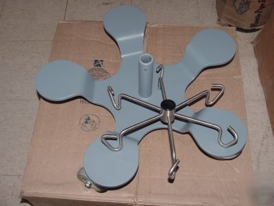 New pedigo p-1080 iv base for infusion pump stand hooks 