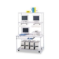 Safco wire lan management workstation