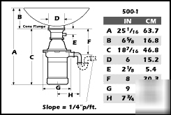Waste king 500-1, 1/2 hp commercial disposer