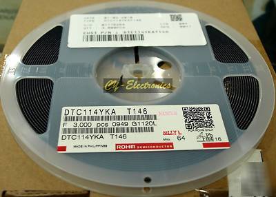 100 pcs DTC114 ee, yka, ye, tka digital transistor rohm