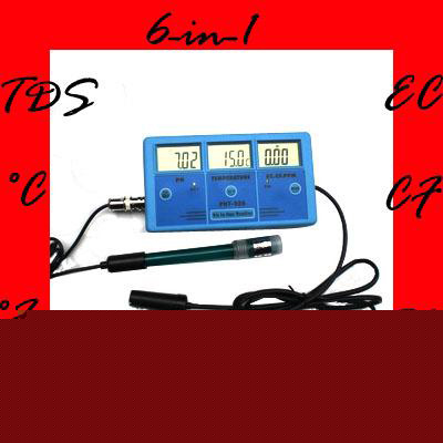 6IN1 water quality tester meter ec cf tds ph Ã¢Â°c Ã¢Â°f 1L