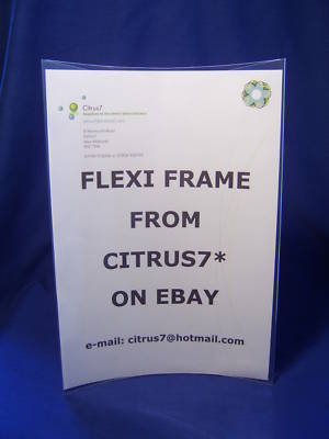 A4 portable flexi display frame / stand / poster holder