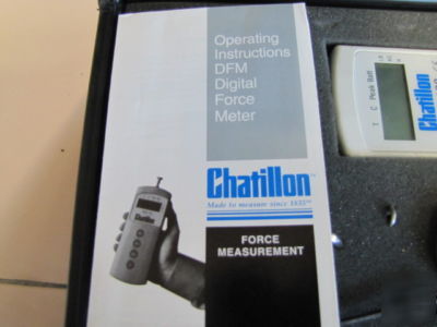 Chatillion dfm digital force meter
